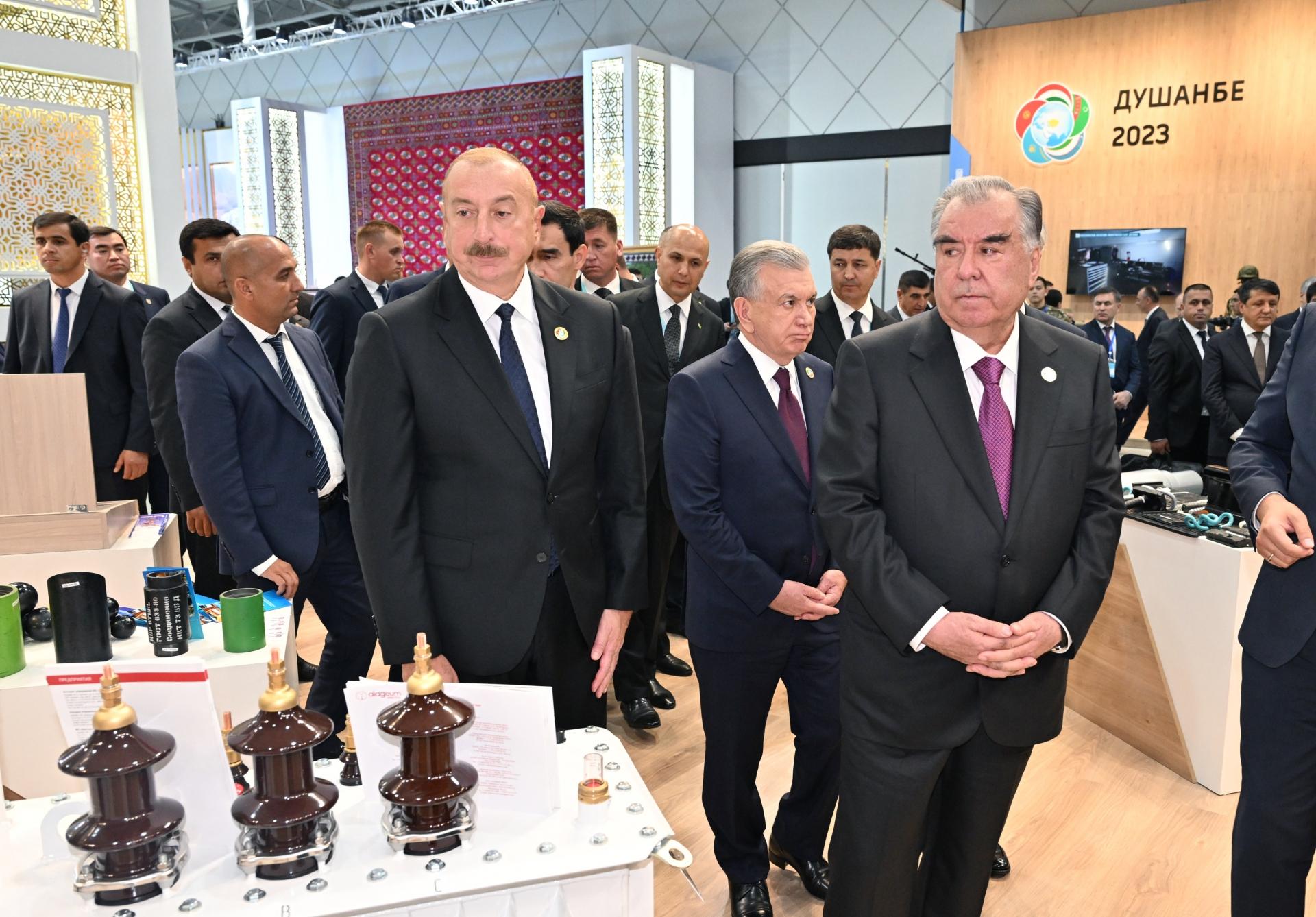 Prezident İlham Əliyev Düşənbədə &ldquo;EKSPO Mərkəzi Asiya 2023&rdquo; sərgisində - FOTOLAR